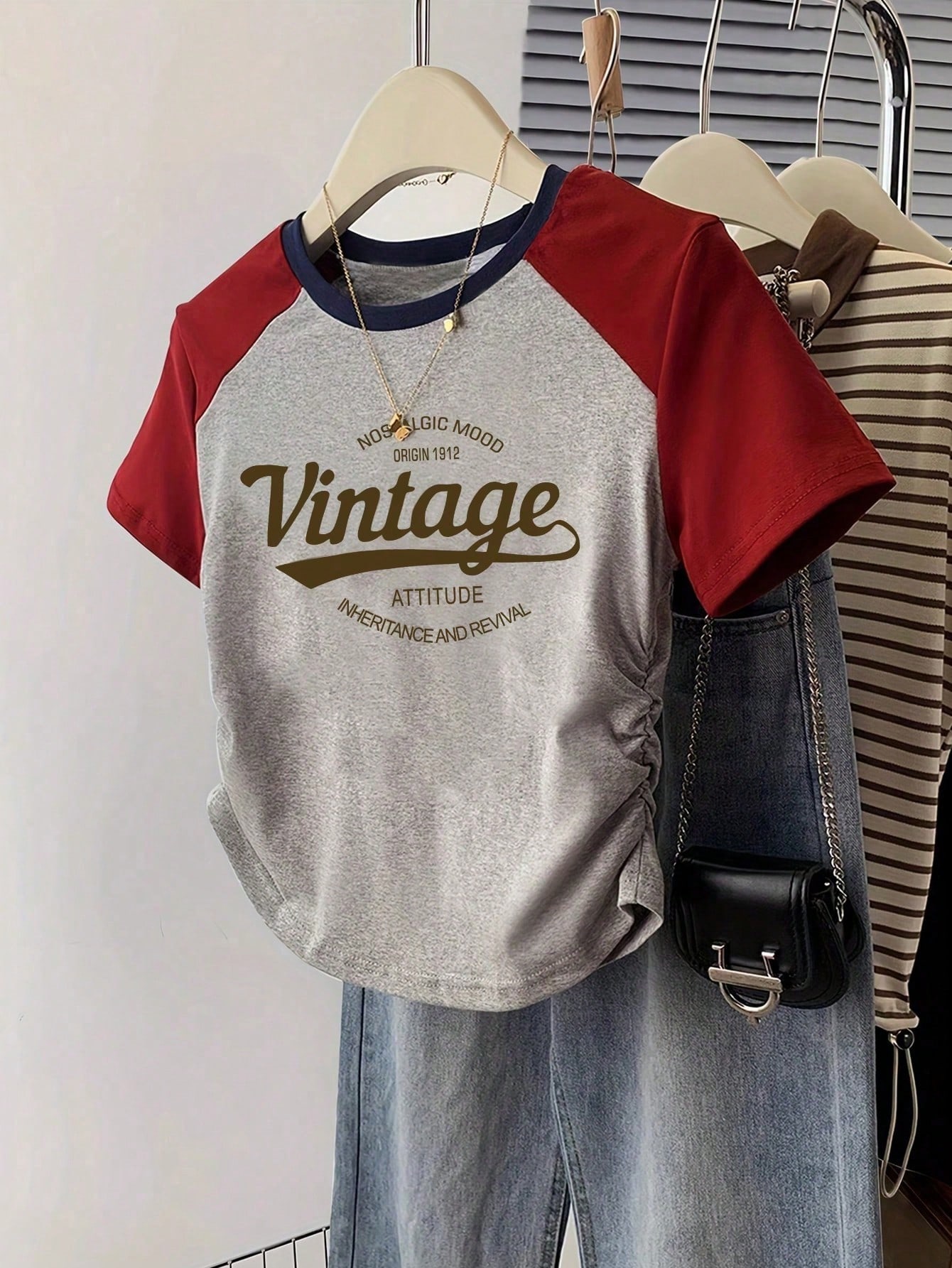 Plus Size Women Asymmetrical Hem Drawstring Short Sleeve Casual T-Shirt, Fashion & Slimming