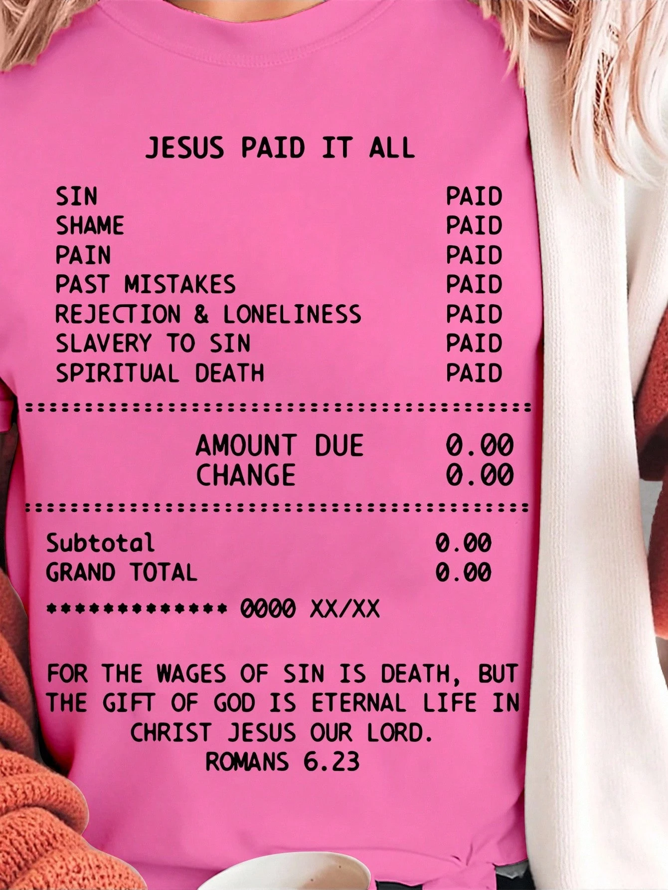 Plus Size Women Summer Slogan Printed Short Sleeve Casual Round Neck T-Shirt